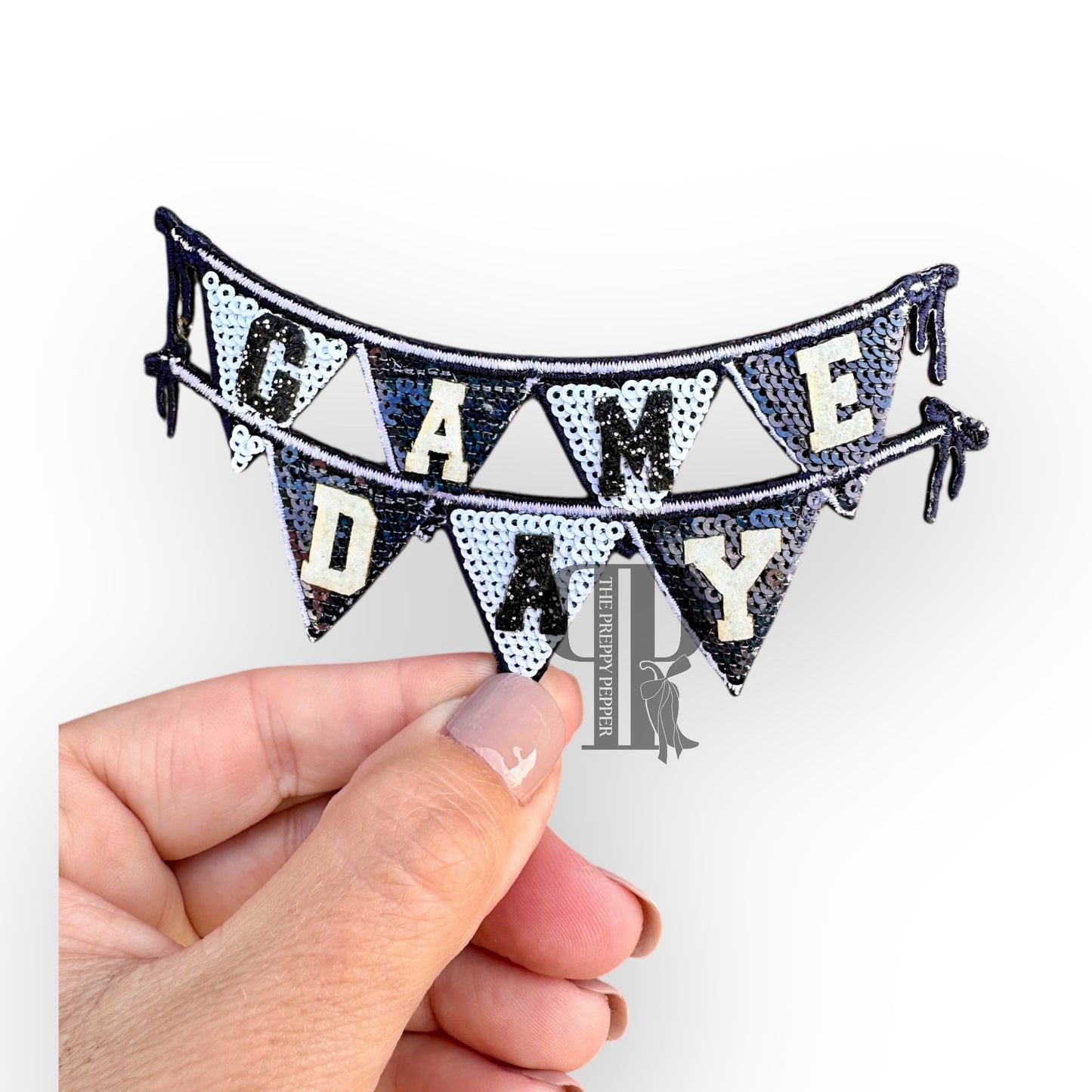 Sequin & Glitter Game Day Pendant Patches (ALL COLORS)