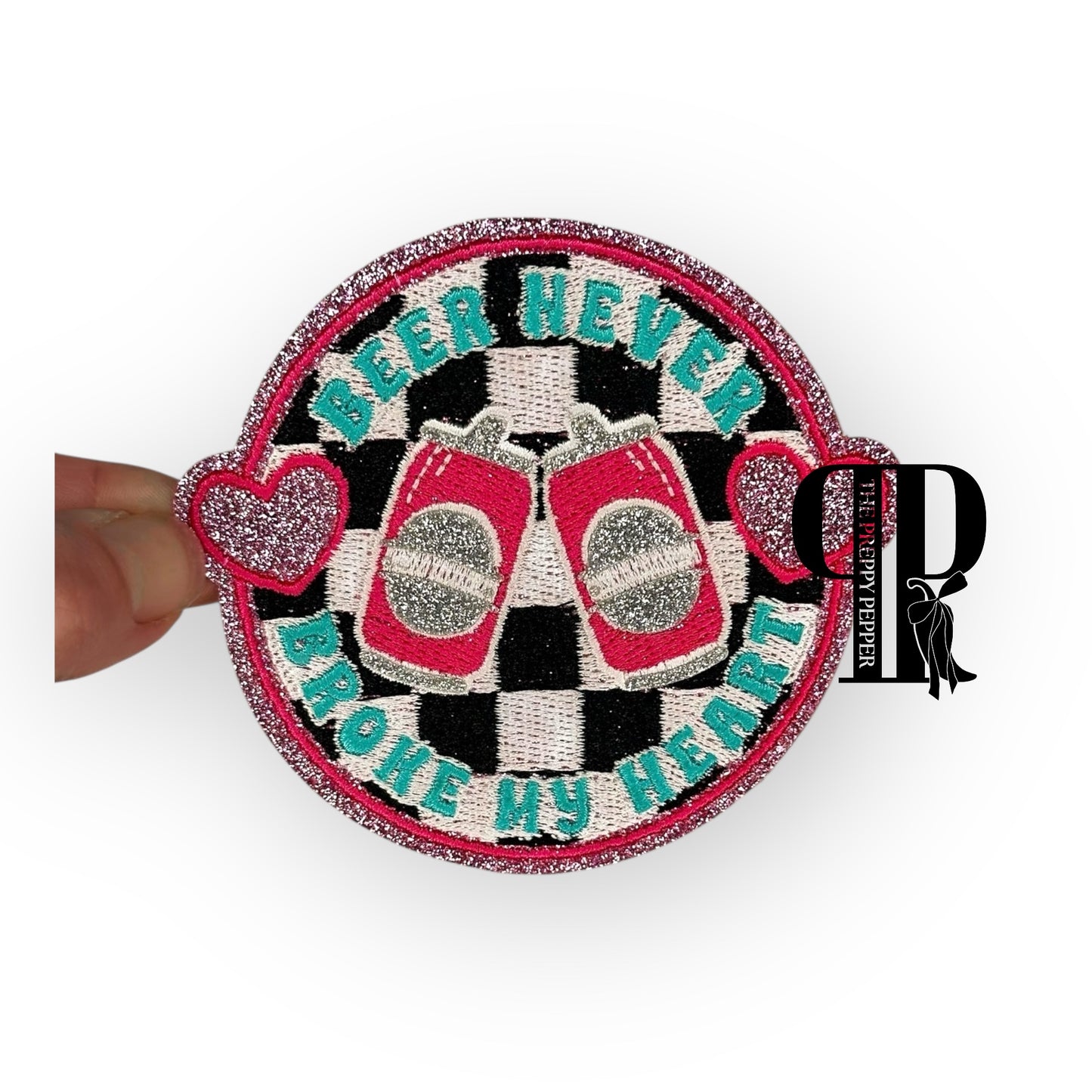 Beer Never Broke My Heart Glitter Patch©️