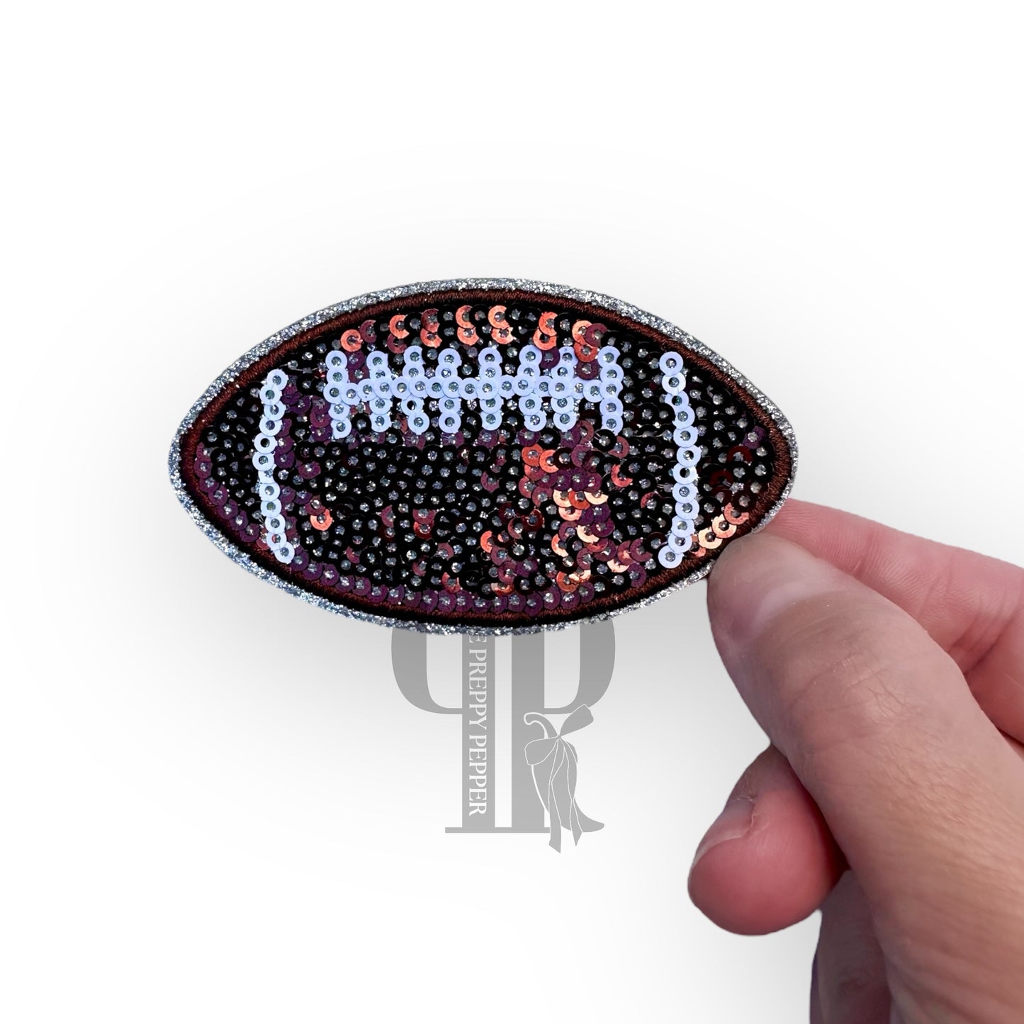 Sequin & Glitter Football Patch