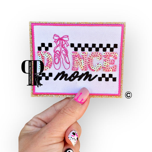 Sequin & Glitter Dance Mom Patch