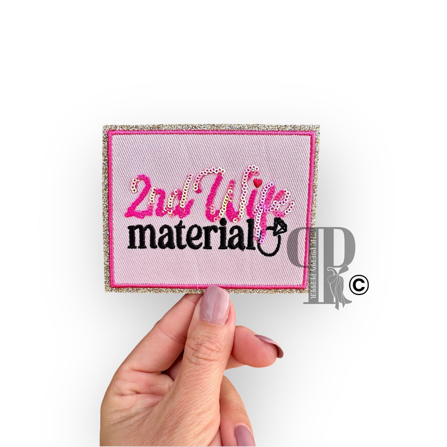 Sequin & Glitter 2nd Wife Material Patch