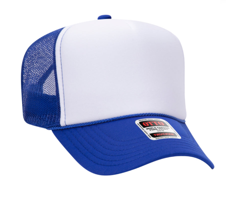 Royal & White Otto 5 Panel High Crown Mesh Back Trucker Hat
