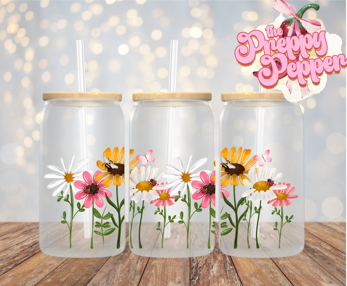 Spring Florals 16oz UVDTF Wrap