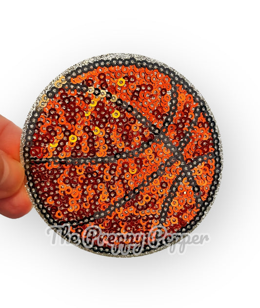 Sequin & Glitter Basketball Patch