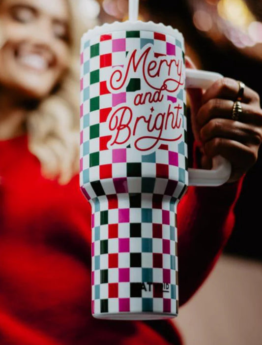 Merry & Bright 38oz Stainless Tumbler