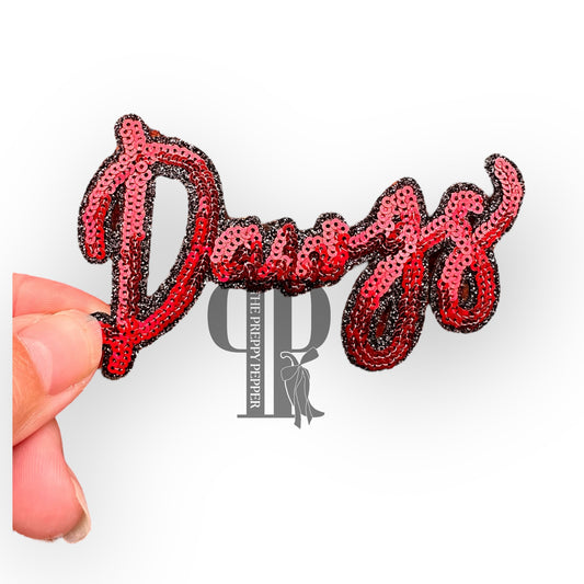 Sequin & Glitter Georgia Dawgs Patch