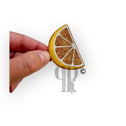 Glitter Lemon Wedge Patch©️