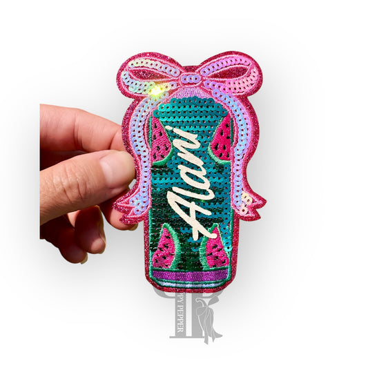 Sequin & Glitter Watermelon Alani patch