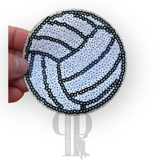 Sequin & Glitter Volleyball Patch