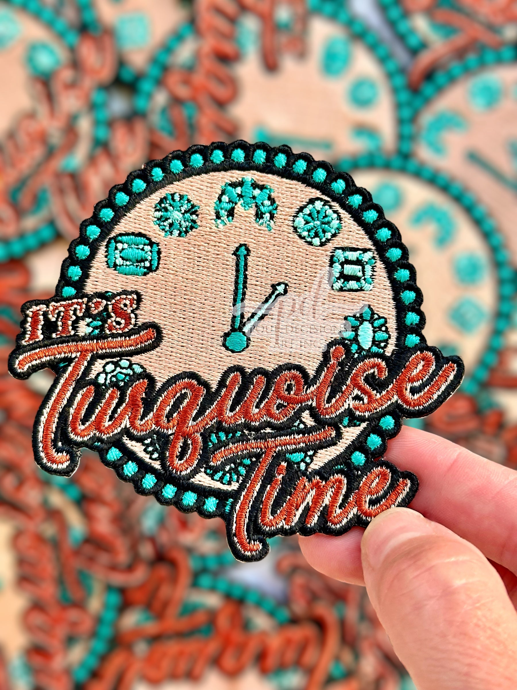 Turquoise Time Patch©️ – The Preppy Pepper