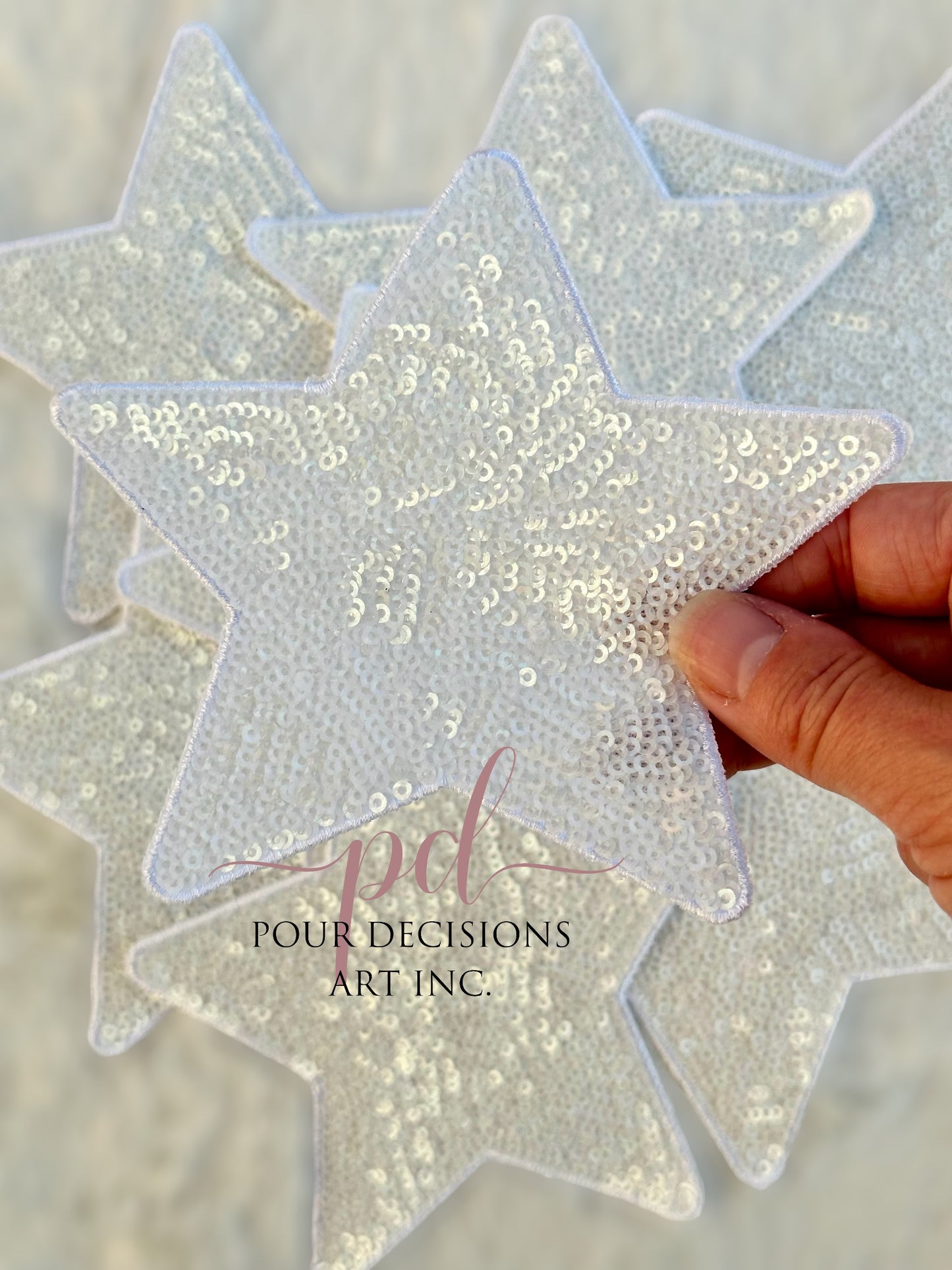 5” Sequin Star Patch