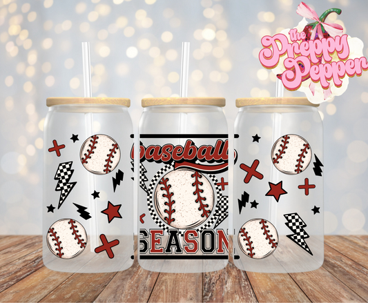 16oz Baseball Season UVDTF Wrap