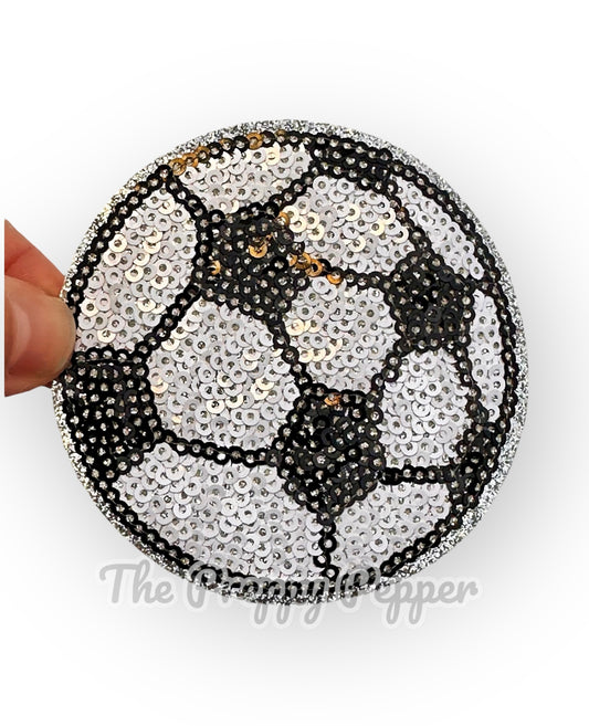 Sequin & Glitter Soccer Patch