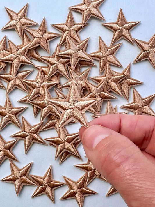 Mini tan star patch