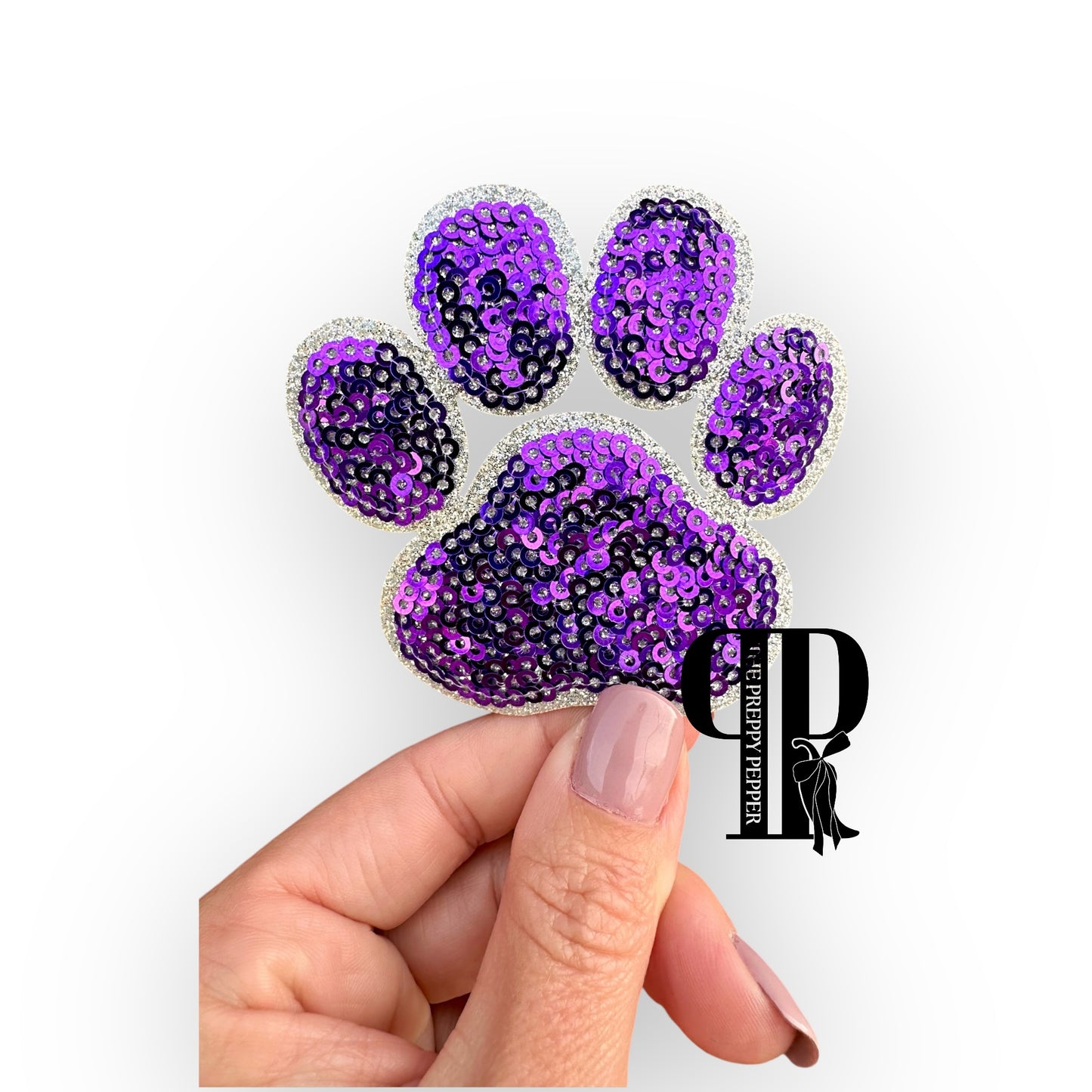3" Sequin & Glitter Paw Patches