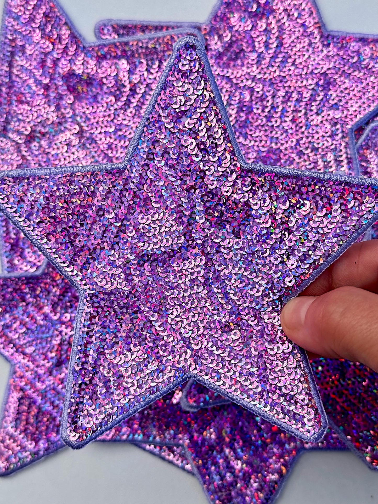 5” Sequin Star Patch