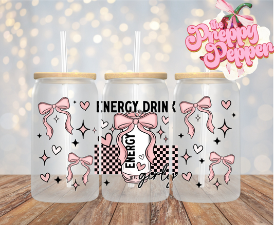 16oz Energy Drink Girly UVDTF Wrap