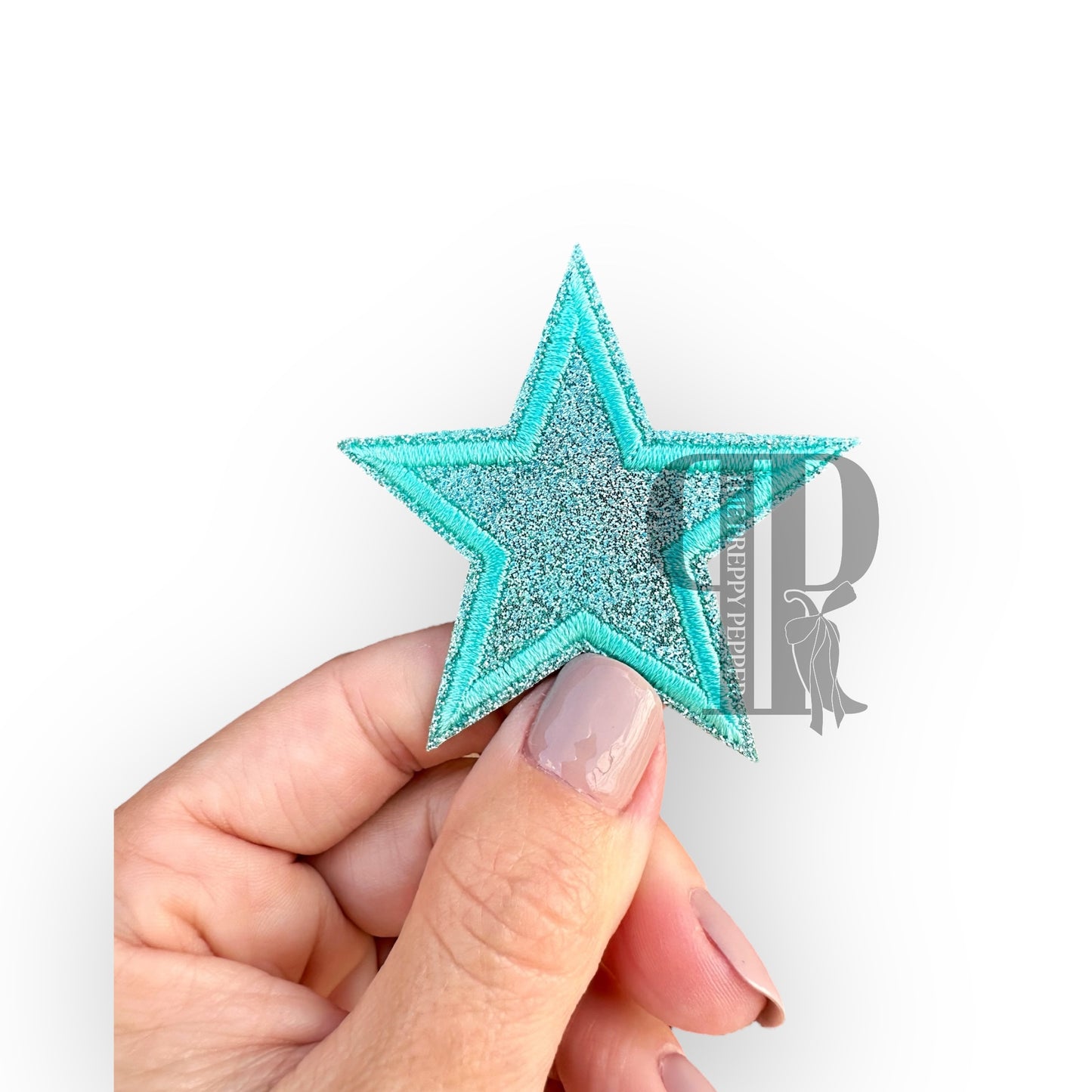 2" Glitter Star Patches