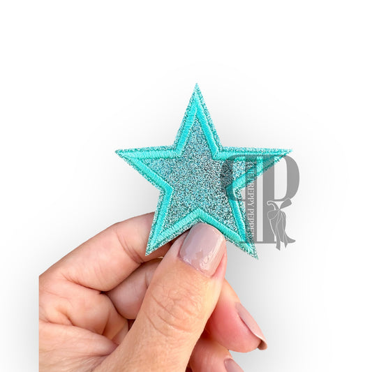 2" Glitter Star Patches