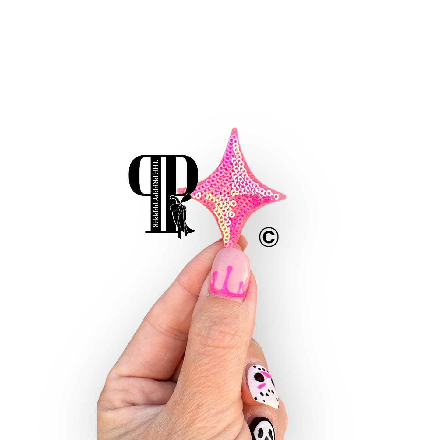 2” Sequin & Glitter Twinkle Star Patch