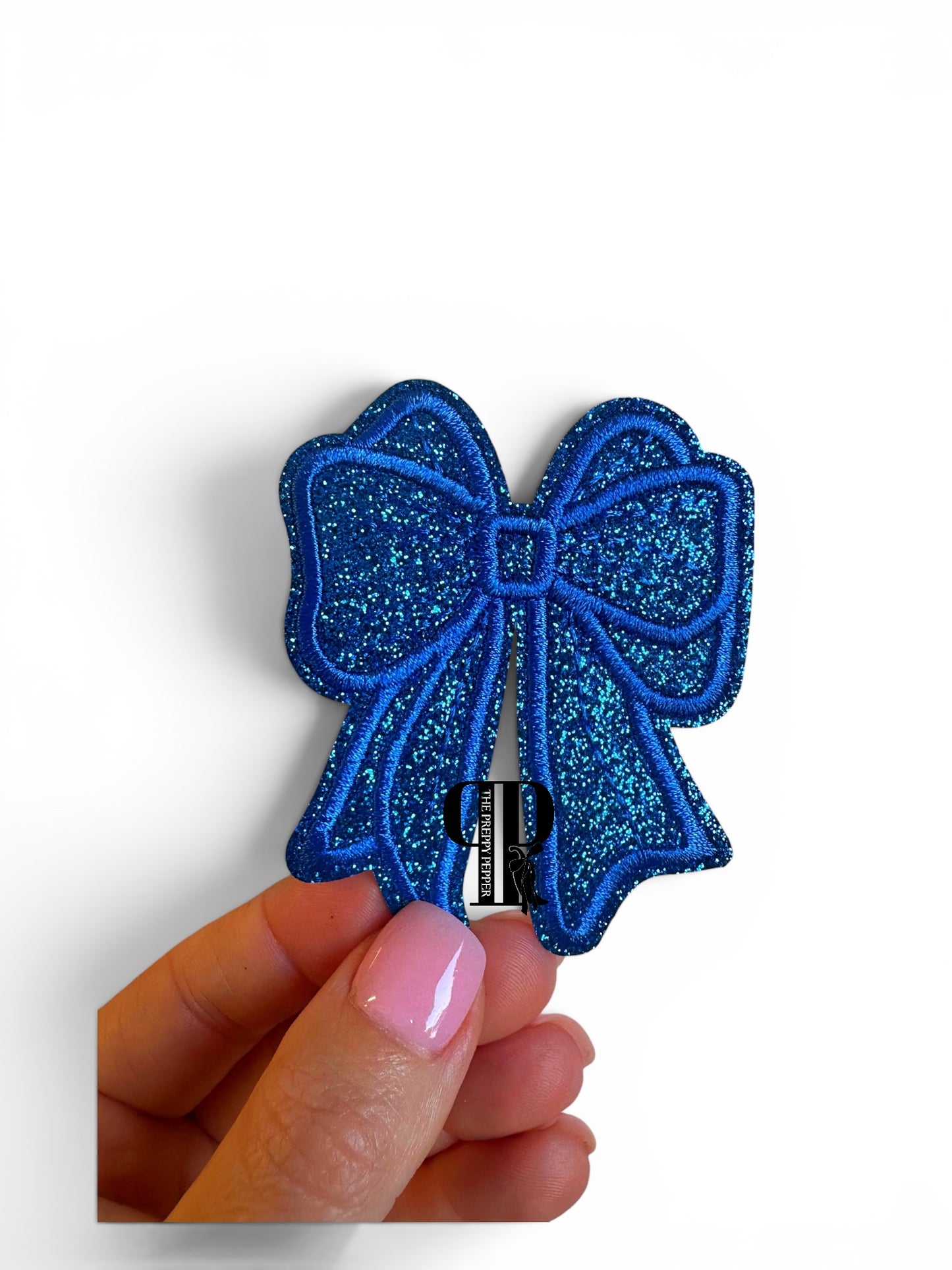 3” Glitter Bow Patch