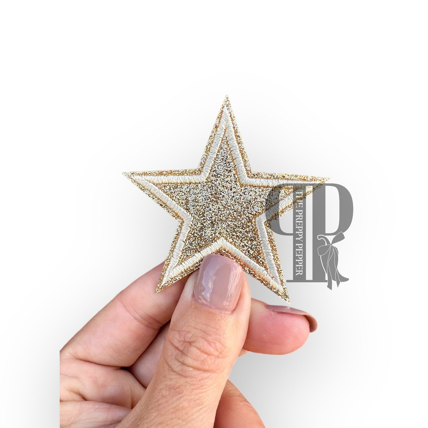 2" Glitter Star Patches
