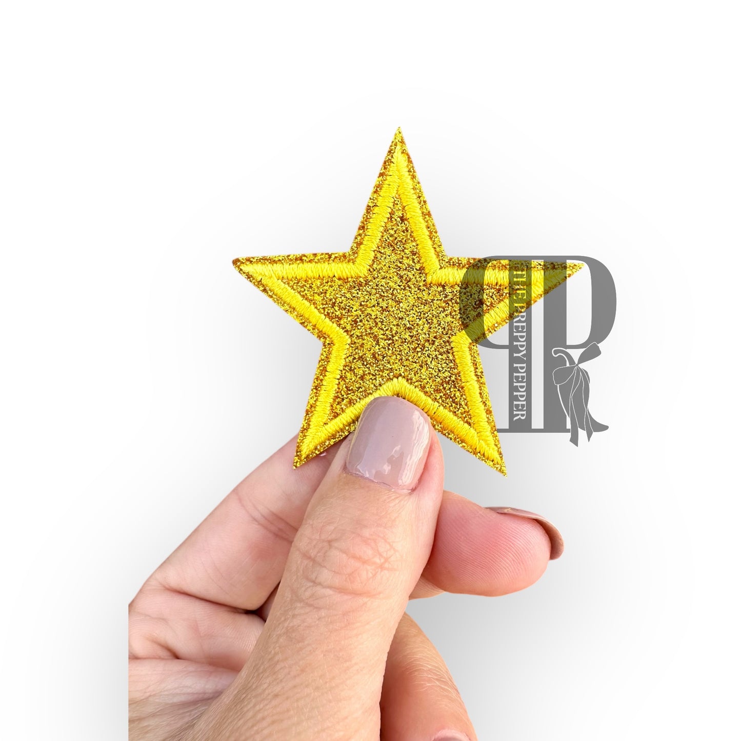 2" Glitter Star Patches
