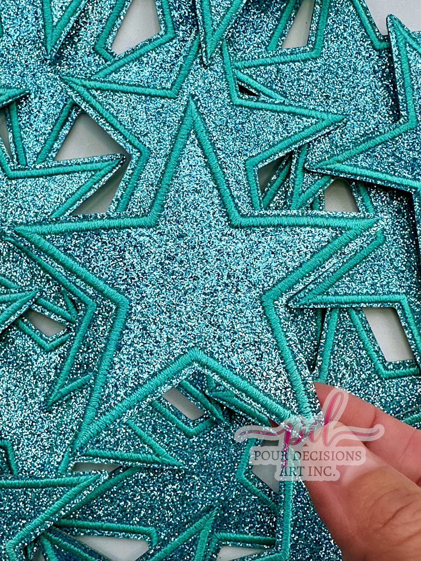 Glitter Star Patch 3”