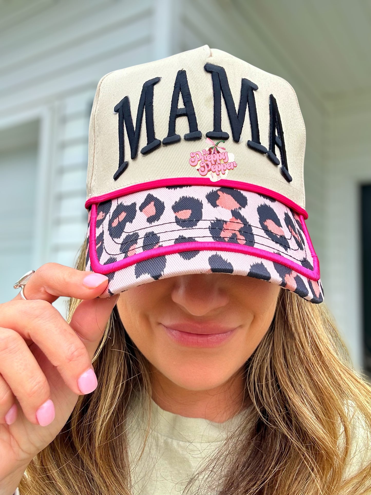 Puff/3D Embroidery Mama Patch with divider