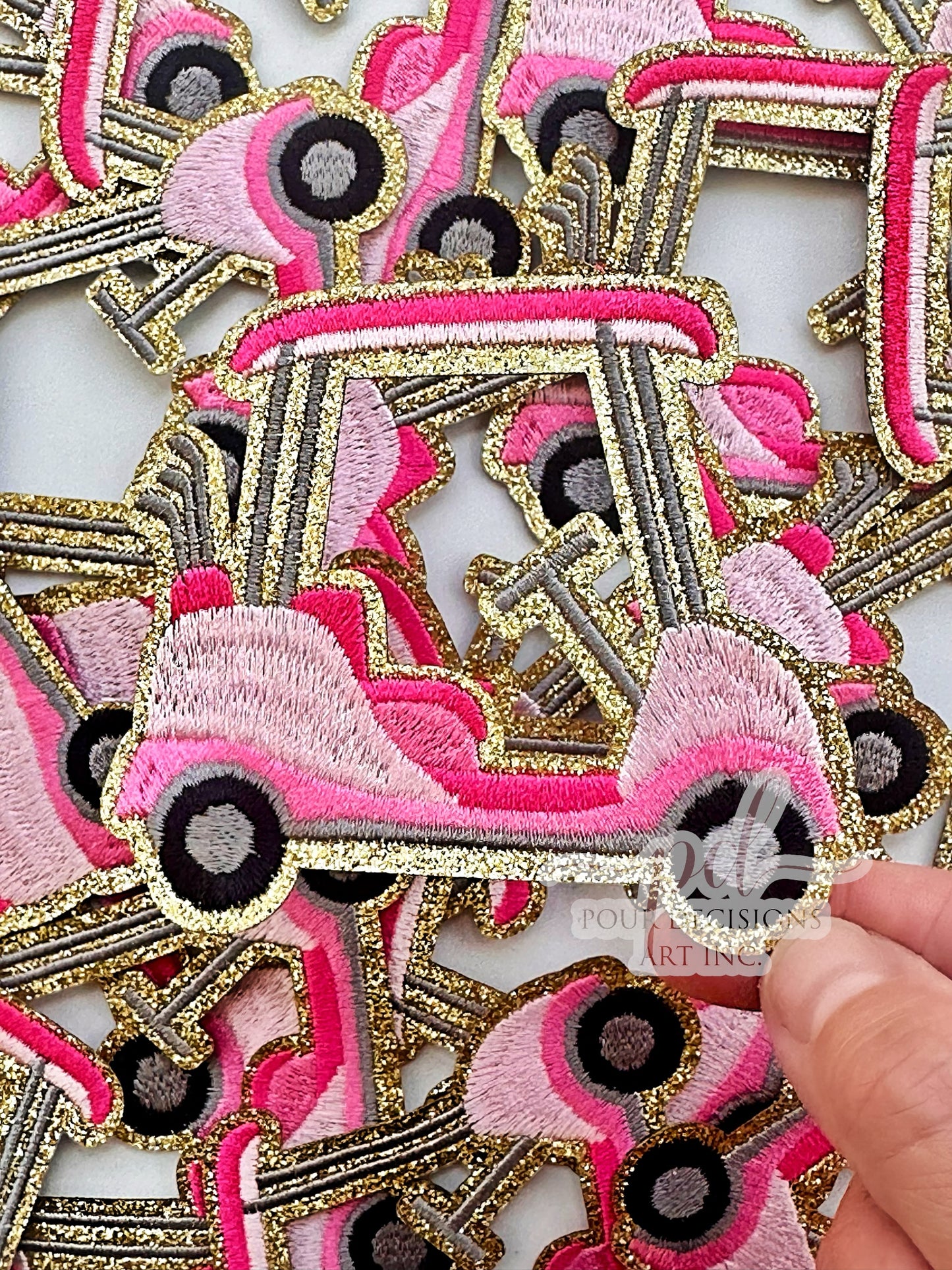 Pink golf cart patch