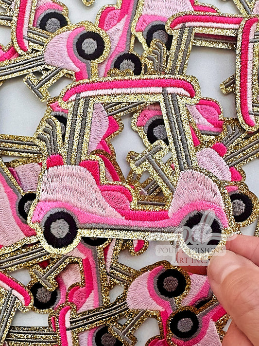 Pink golf cart patch