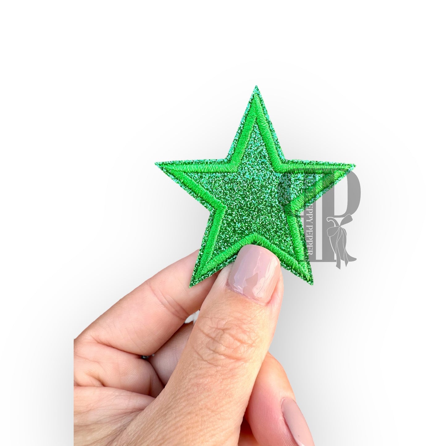 2" Glitter Star Patches