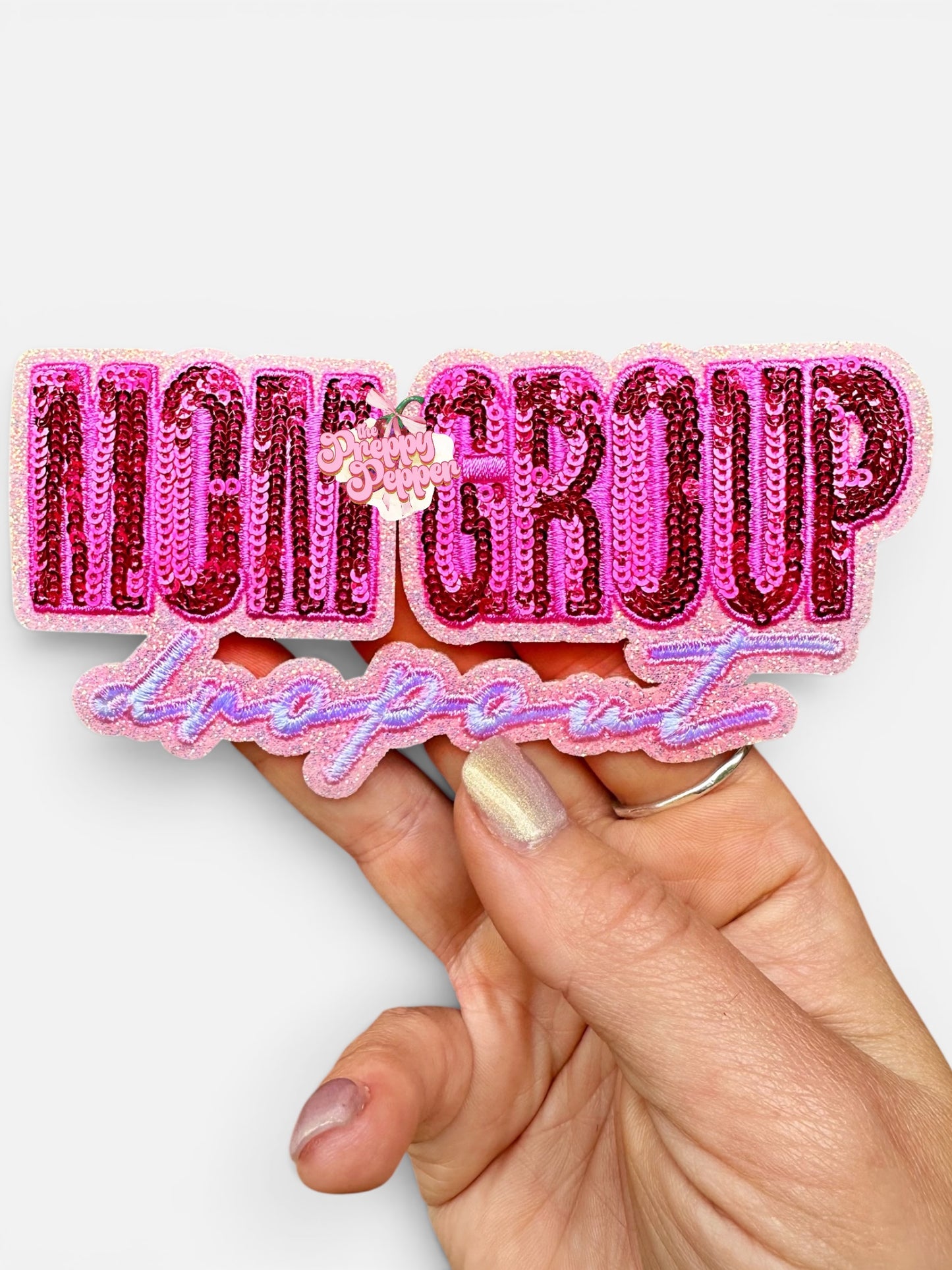 Sequin & Glitter Mom Group Dropout Patch