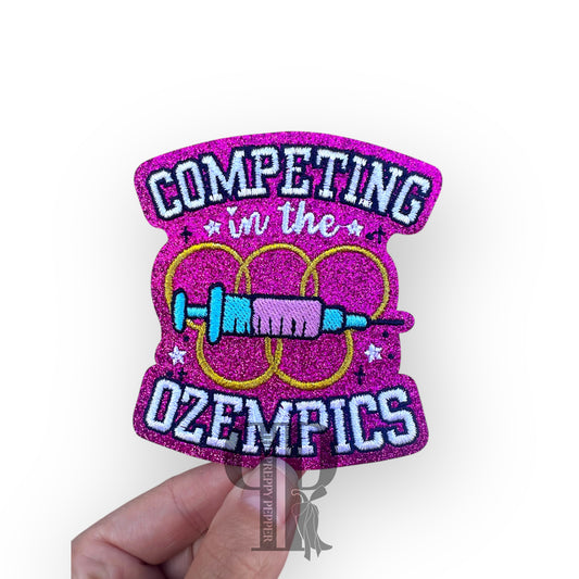 Competing in the Ozempics Glitter Patch©️