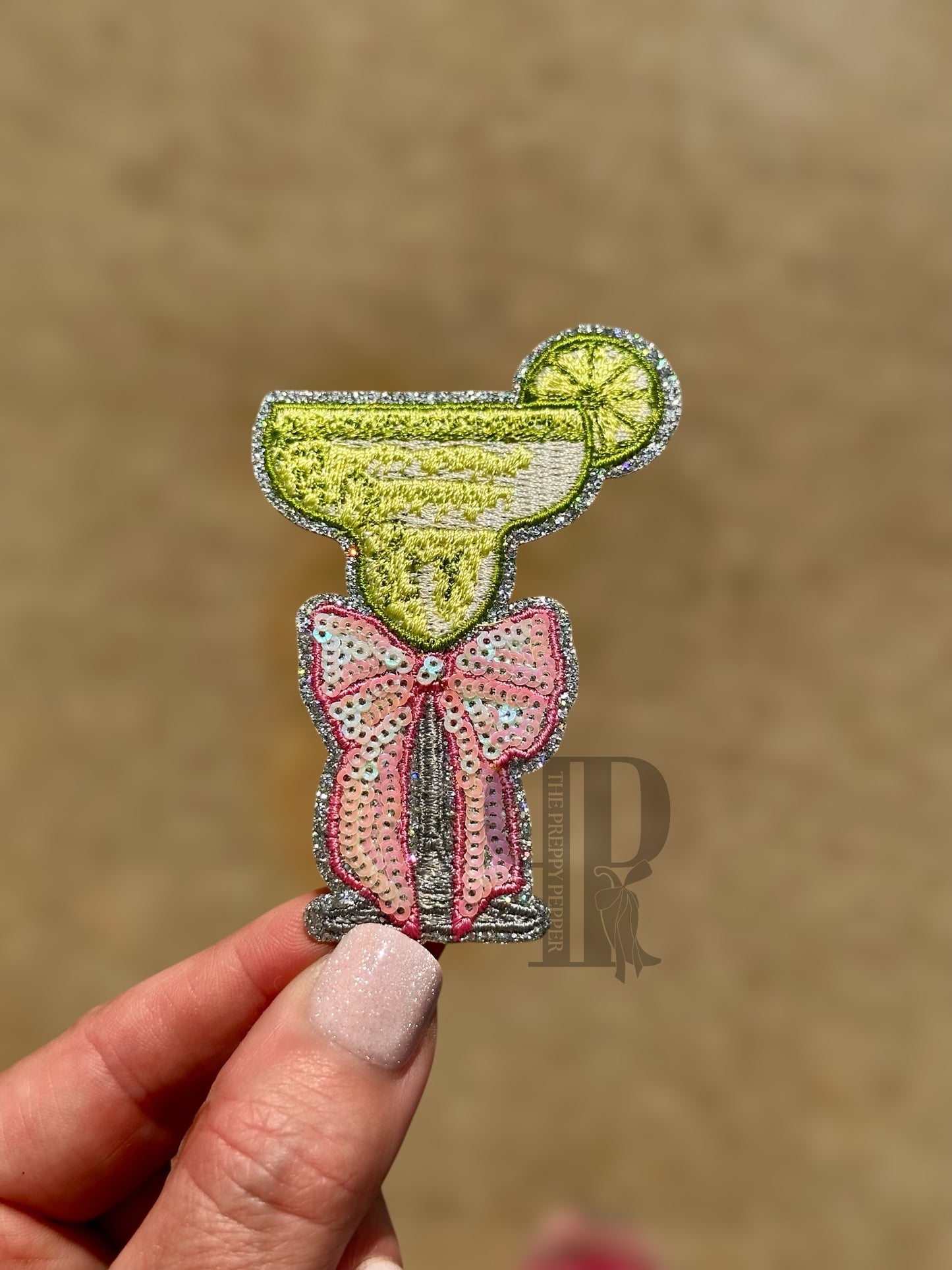 Glitter & Sequin Margarita Patch
