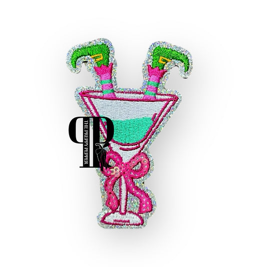 Sequin & Glitter Drunken Elf Patch