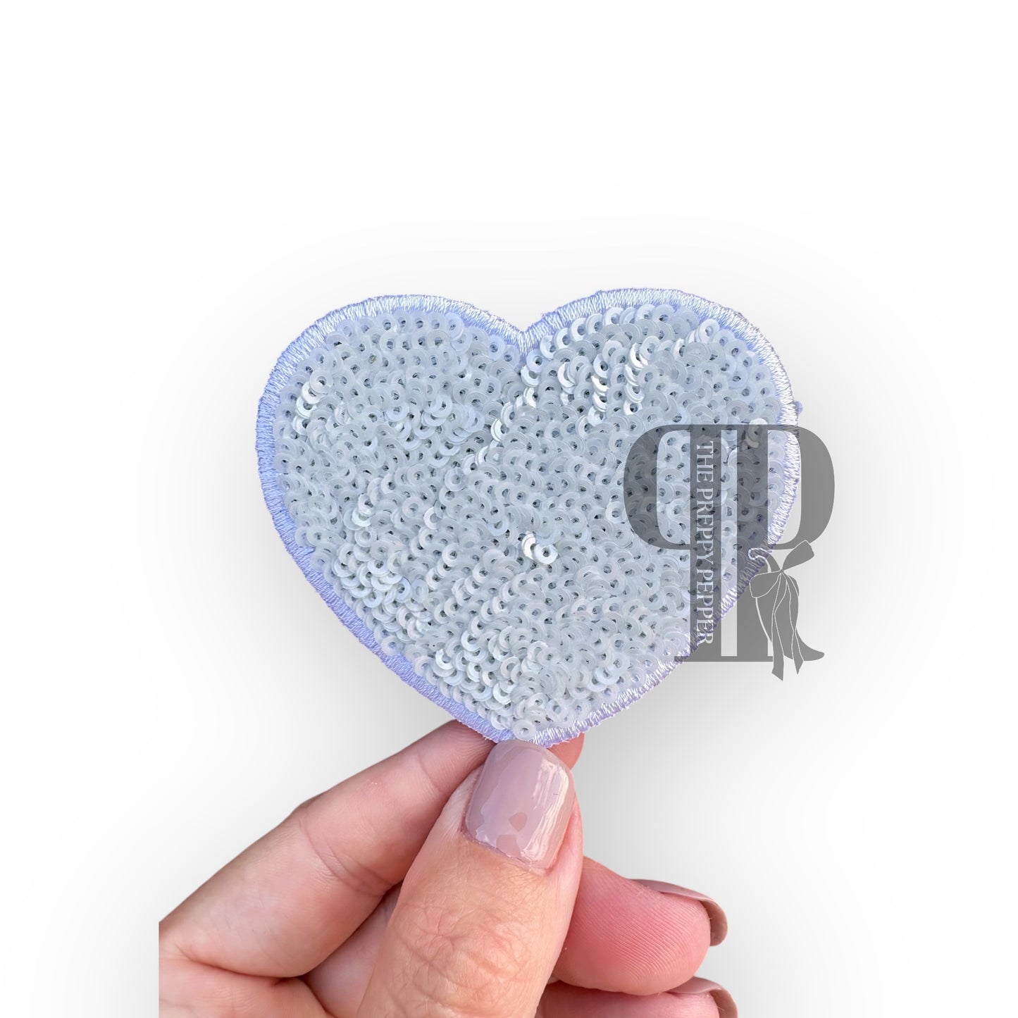3" Sequin Heart Patches