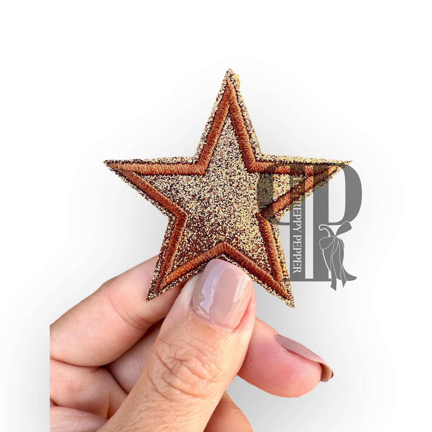 2" Glitter Star Patches
