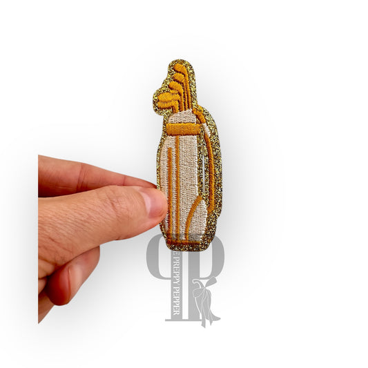 Glitter Golf Clubs Patch