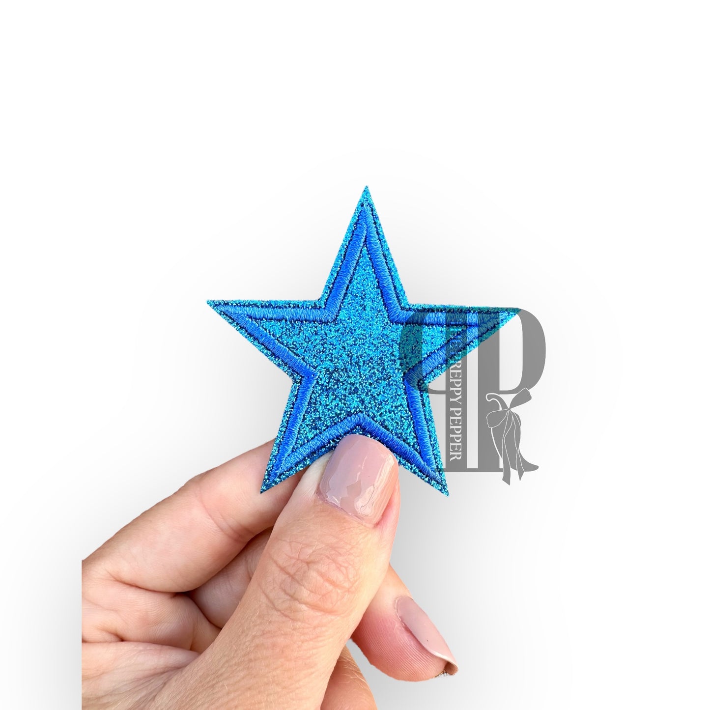 2" Glitter Star Patches