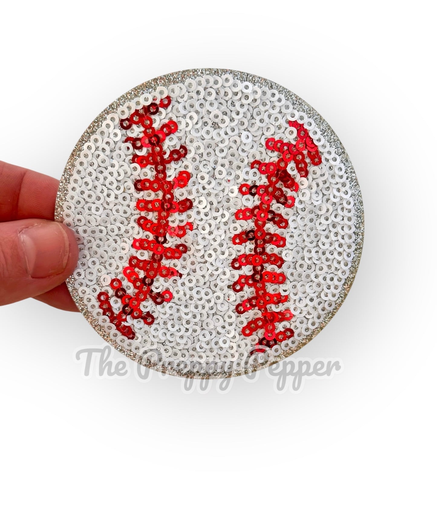 Sequin & Glitter Baseball Patch