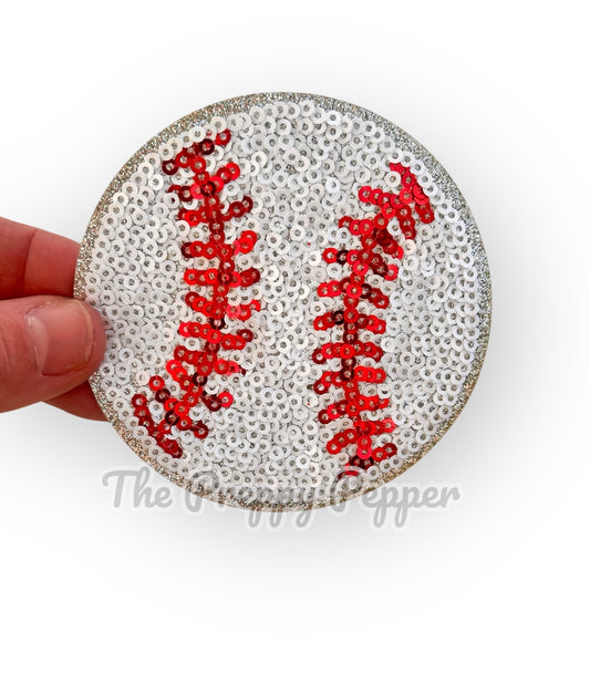 Sequin & Glitter Baseball Patch