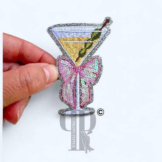 Sequin & Glitter Dirty Martini Patch©️