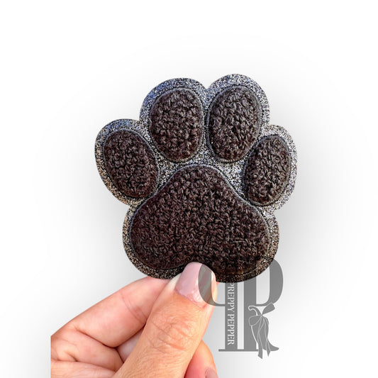Chenille & Glitter Paw Patches