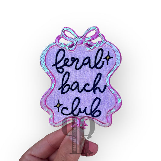 Feral Bach (Bachelorette) Club Sequin Patch©️