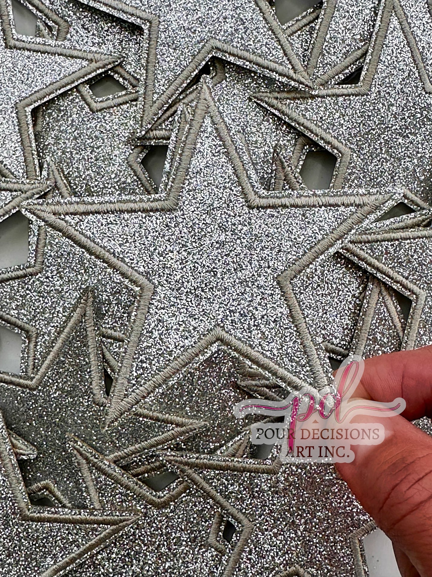 Glitter Star Patch 3”