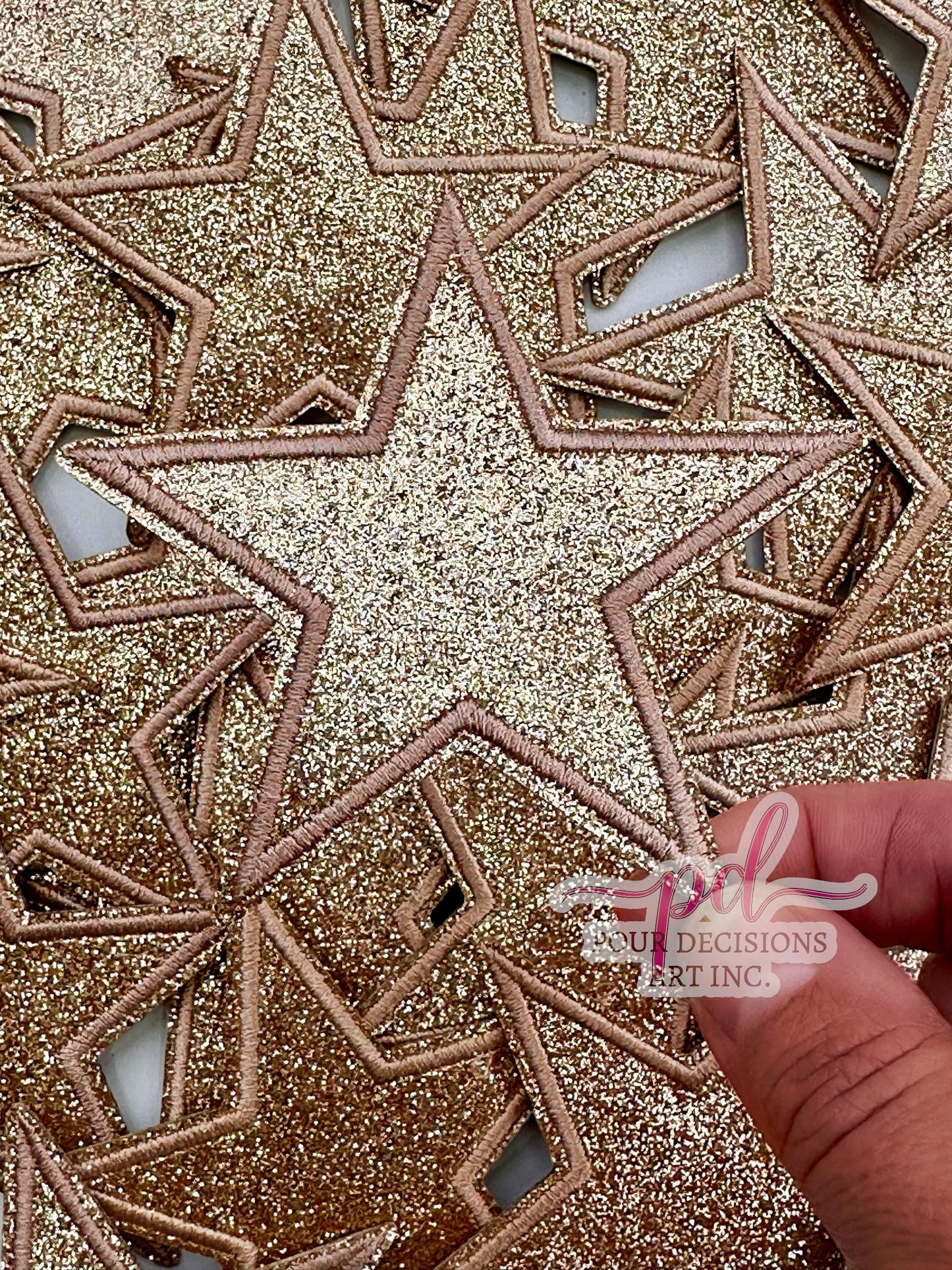 Glitter Star Patch 3”