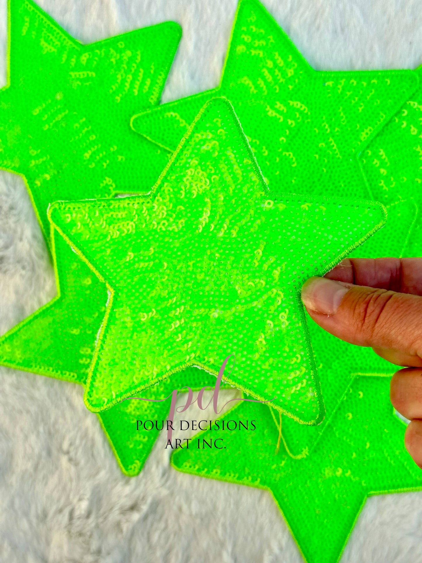 5” Sequin Star Patch