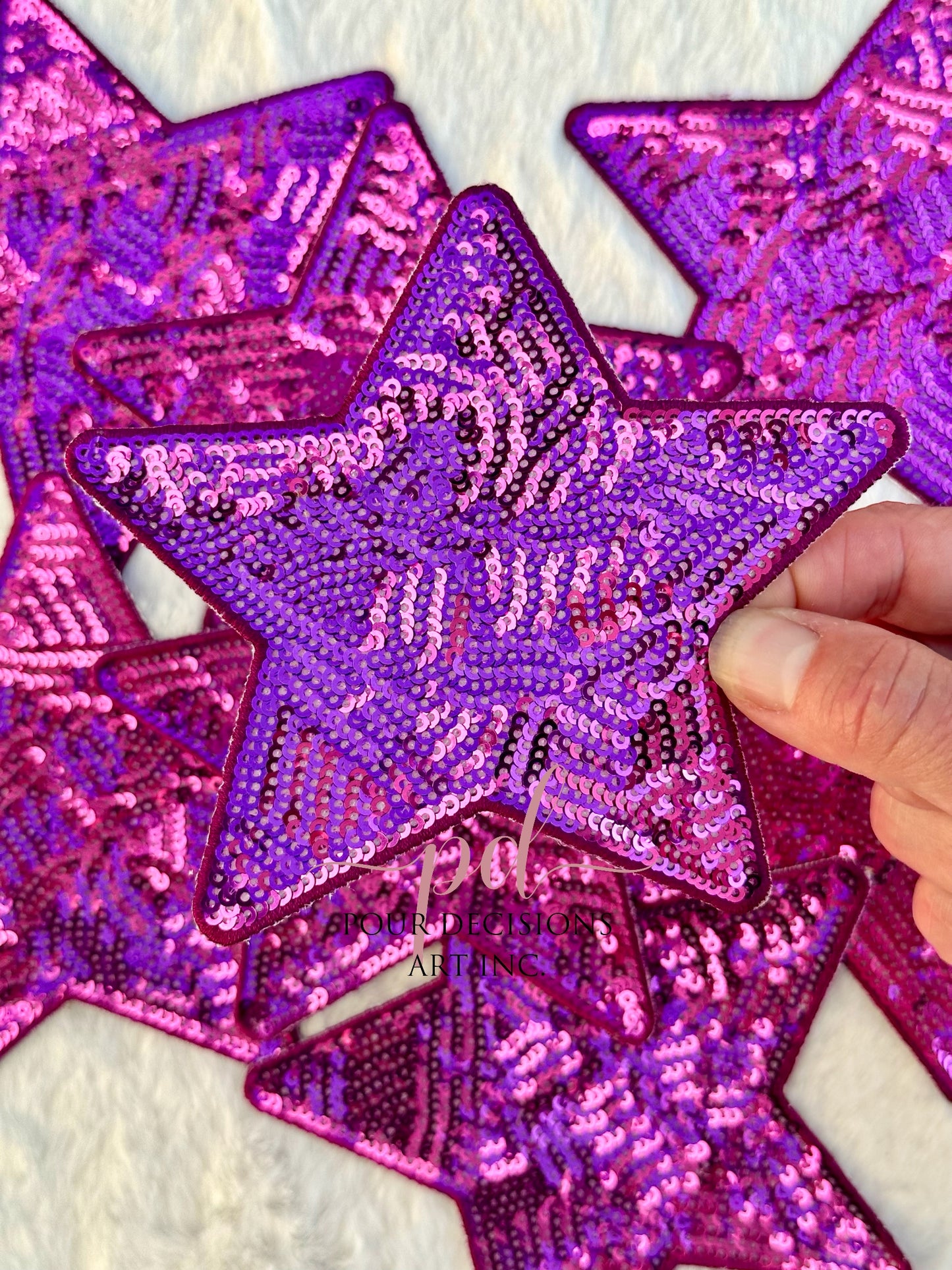 5” Sequin Star Patch