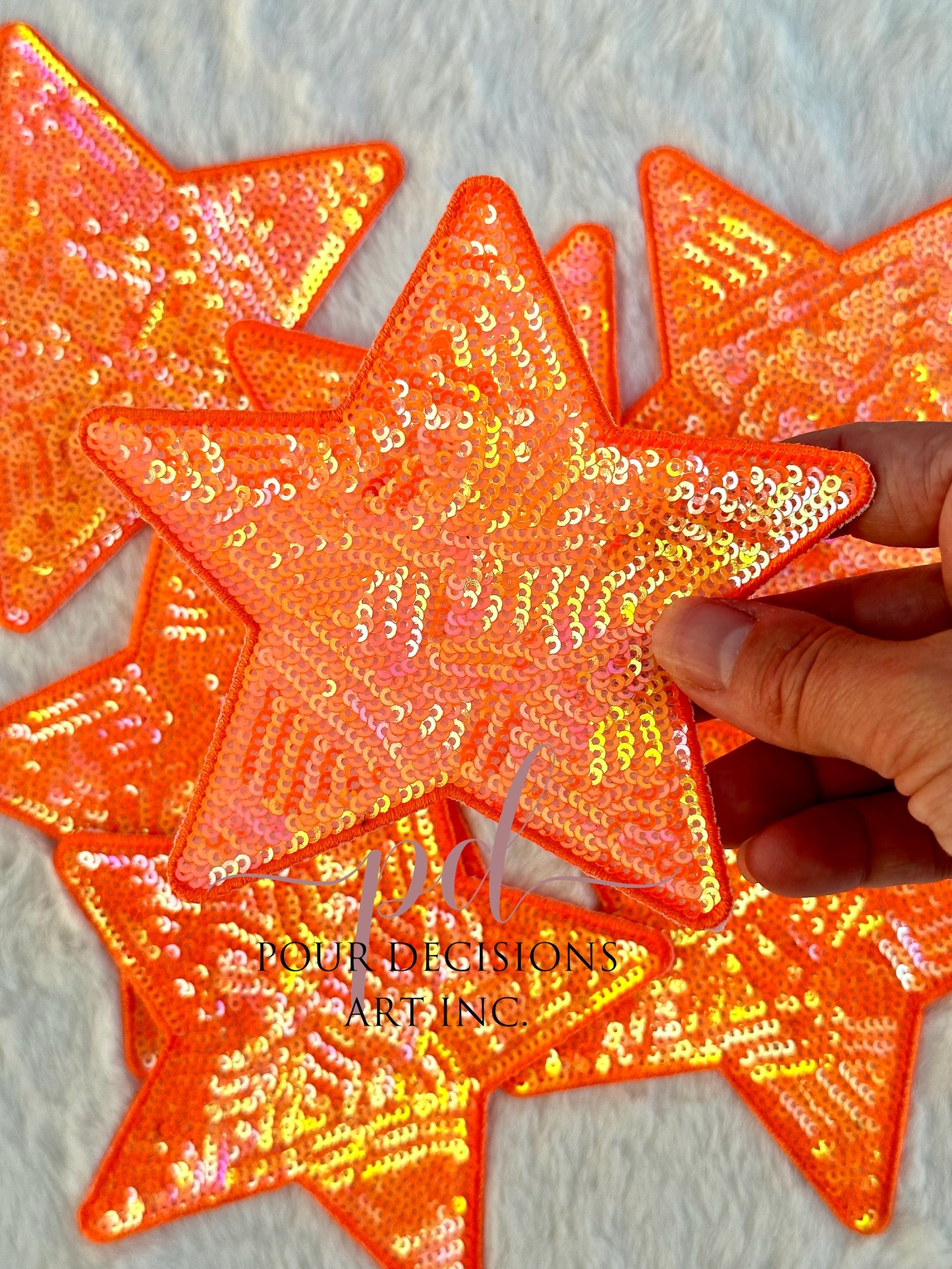 5” Sequin Star Patch